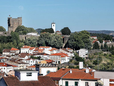 Bragança historic district and stone buildings